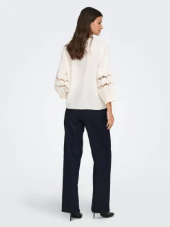 JDYGEGS Hohe Taille Weiter Beinschnitt Jeans