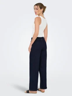 JDYGEGS Hohe Taille Weiter Beinschnitt Jeans
