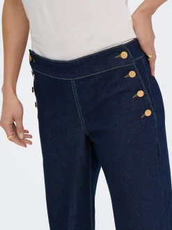 JDYLIZZIE Mittlere Taille Weiter Beinschnitt Jeans