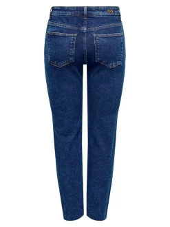 JDYLULLU Hohe Taille Gerade geschnitten Knöchellang Jeans
