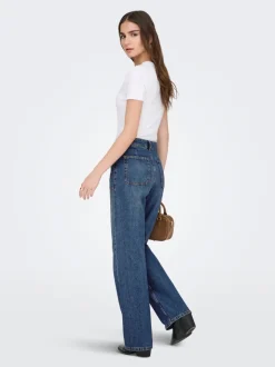 JDYMAYA Hohe Taille Weiter Beinschnitt Jeans