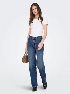 JDYMAYA Hohe Taille Weiter Beinschnitt Jeans