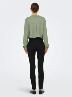 JDYMOON Hohe Taille Skinny Fit Knöchellang Jeans