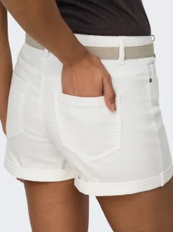 JDYMOON Mittlere Taille Normal geschnitten Jeans-Shorts