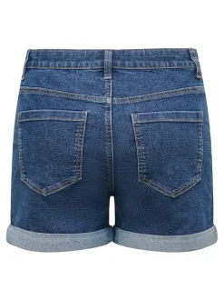 JDYMOON Mittlere Taille Normal geschnitten Jeans-Shorts