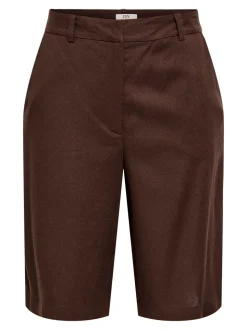 JDYNAOMI Mittlere Taille Locker geschnitten Leinen Bermuda Shorts
