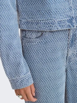JDYNICO Hohe Taille Weiter Beinschnitt Jeans