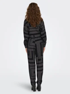 JDYPEPPER Locker geschnitten Hose mit weitem Beinschnitt