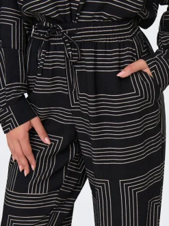 JDYPEPPER Locker geschnitten Hose mit weitem Beinschnitt