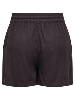 JDYSAY Hohe Taille Normal geschnitten Leinen Shorts