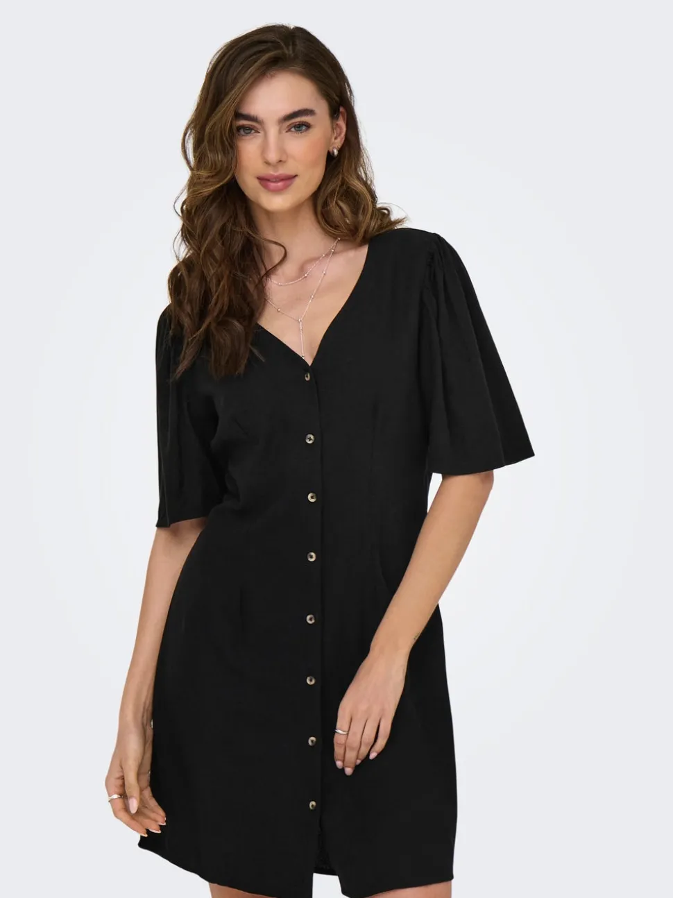 JDYSAY Leinen Kurzes Kleid