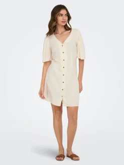 JDYSAY Leinen Kurzes Kleid