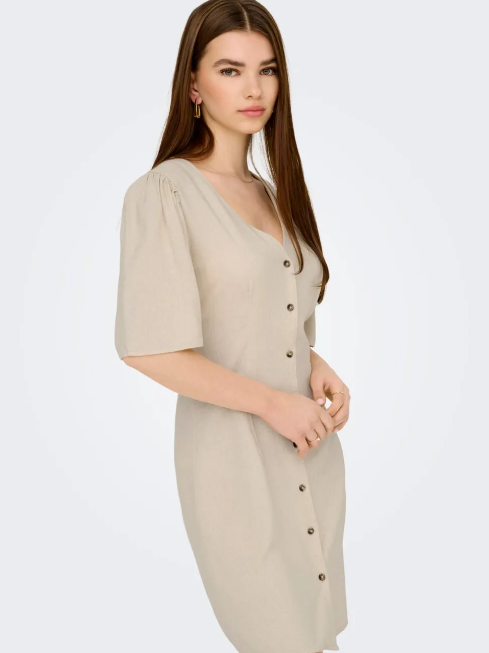 JDYSAY Leinen Kurzes Kleid