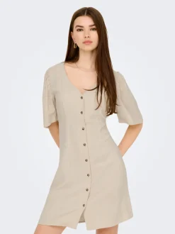 JDYSAY Leinen Kurzes Kleid