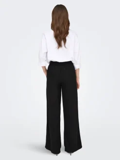 JDYSAY Locker geschnitten Leinen Hose mit weitem Beinschnitt