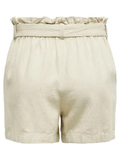 JDYSAY Mittlere Taille Normal geschnitten Leinen Shorts