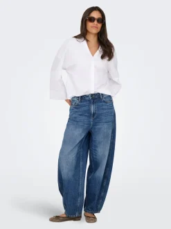JDYSUSIE Mittlere Taille Barrel Fit Jeans