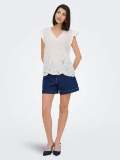 JDYVALERIE Hohe Taille Normal geschnitten City Shorts