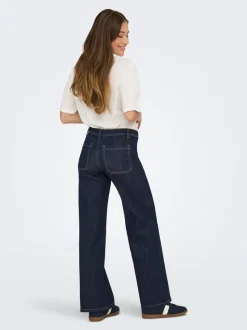 JDYVANESSA Mittlere Taille Weiter Beinschnitt Jeans