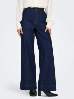 JDYVANNII Hohe Taille Weiter Beinschnitt Jeans
