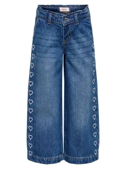 KMGCOMET Mittlere Taille Weiter Beinschnitt Jeans