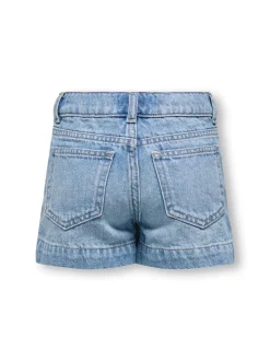 KMGCOMET Mittlere Taille Weiter Beinschnitt Jeans-Shorts