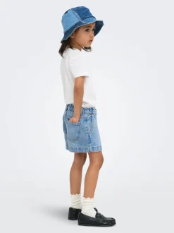 KMGCOMET Mittlere Taille Weiter Beinschnitt Jeans-Shorts