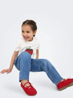KMGVALENTINE Mittlere Taille Gerade geschnitten Jeans