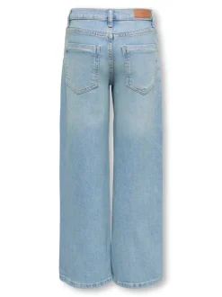 KOGBROOME Hohe Taille Weiter Beinschnitt Jeans