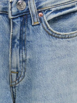 KOGBROOME Hohe Taille Weiter Beinschnitt Jeans