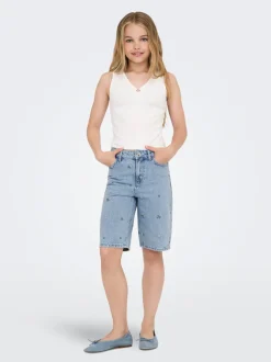 KOGCOBAIN Locker geschnitten Jeans-Shorts