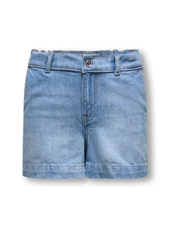 KOGCOMET Mittlere Taille Weiter Beinschnitt Jeans-Shorts