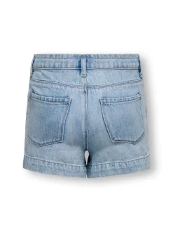 KOGCOMET Mittlere Taille Weiter Beinschnitt Jeans-Shorts