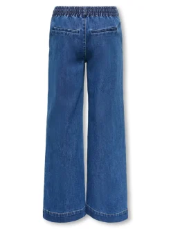 KOGDEIA Hohe Taille Weiter Beinschnitt Jeans