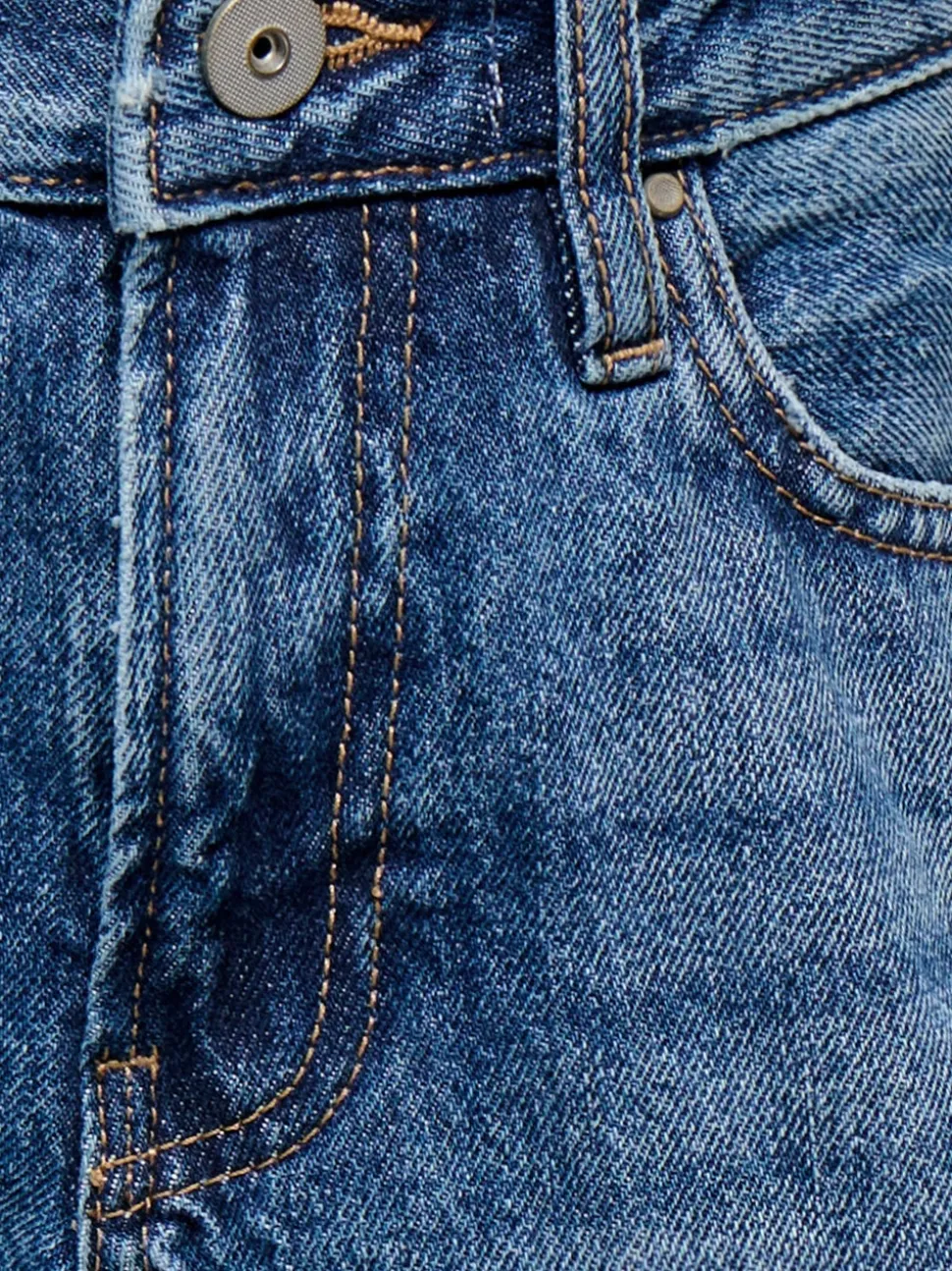 KOGGABI Hohe Taille Normal geschnitten Jeans-Shorts