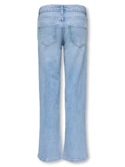 KOGJUDY-O Niedrige Taille Weiter Beinschnitt Jeans