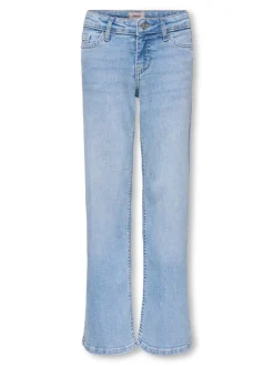 KOGJUDY-O Niedrige Taille Weiter Beinschnitt Jeans