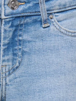 KOGJUDY-O Niedrige Taille Weiter Beinschnitt Jeans