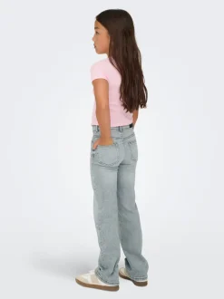 KOGJUICY Hohe Taille Weiter Beinschnitt Jeans