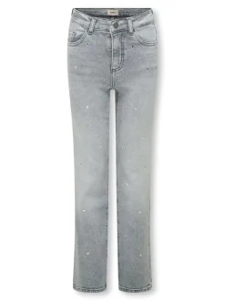 KOGJUICY Hohe Taille Weiter Beinschnitt Jeans