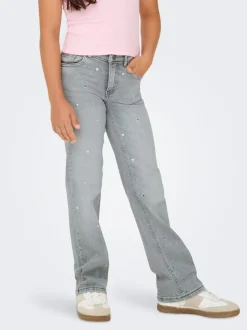 KOGJUICY Hohe Taille Weiter Beinschnitt Jeans