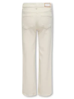 KOGJUICY Hohe Taille Weiter Beinschnitt Verkürzt Jeans