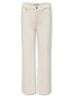 KOGJUICY Hohe Taille Weiter Beinschnitt Verkürzt Jeans