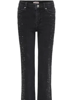 KOGJUICY Hohe Taille Weiter Beinschnitt Jeans