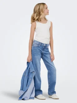 KOGJULLES Niedrige Taille Gerade geschnitten Jeans