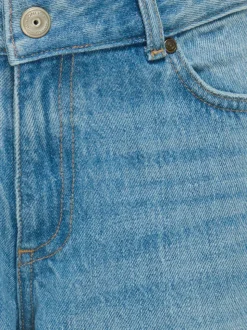 KOGLOPEZ Niedrige Taille Weiter Beinschnitt Knöchellang Jeans