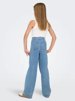 KOGMADELINE Hohe Taille Weiter Beinschnitt Jeans