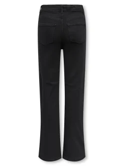 KOGMADISON Mittlere Taille Weiter Beinschnitt Jeans