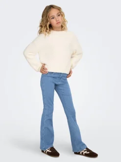 KOGRAIN Mittlere Taille Flared Jeans