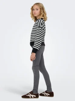 KOGRAIN Mittlere Taille Skinny Fit Knöchellang Jeans